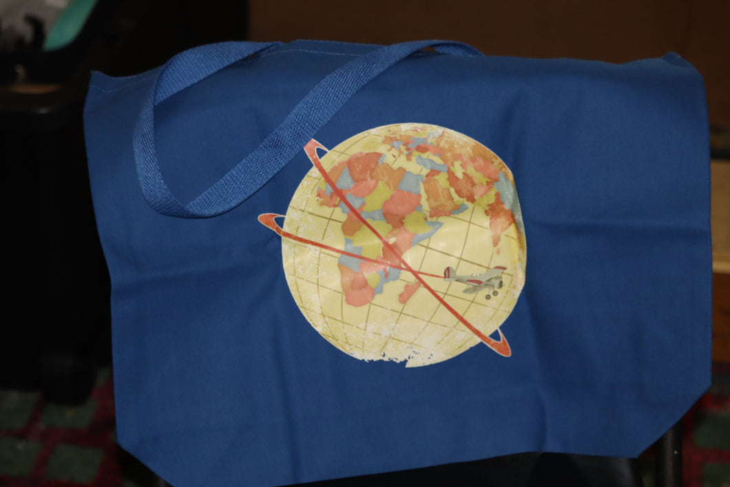Blue Globe Travel Bag