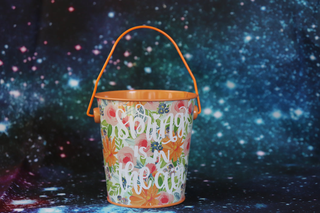 Small Floral Tin with 